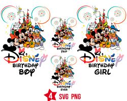 Disney Birthday Boy Svg, Disney Happy Birthday Svg, Disney Family Vacation Svg, Magical Kingdom Svg