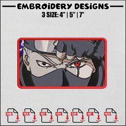 Kakashi eyes embroidery design, Naruto embroidery, Anime design, Embroidery file, Embroidery shirt, Digital download