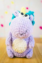 Unicorn rainbow Crochet Pattern crochet pattern, sitting unicorn, standing unicorn