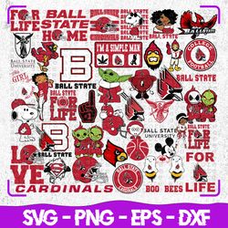Ball State Cardinals Football Svg, Sport Svg, Ball State Cardinals Svg, Ball State Cardinals Logo, Digital download