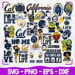 California Golden Bears Bundle Svg, Sport Svg, California Svg, Golden Bears Svg, Digital download,Foodball Svg, NCAA Svg