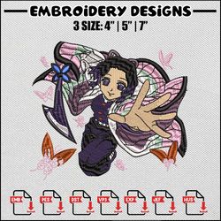 Shinobu kochou embroidery design,Demon slayer embroidery,Anime design,Embroidery file,Embroidery shirt, Digital download