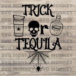 Trick Or Tequila Svg, Ghost Svg, Stay Spooky Svg, Funny Halloween Svg, Retro Halloween SVG EPS DXF PNG