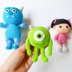 Crochet Monsters Mike,Amigurumi Pattern,Monster Mike Amigurumi, Easy Crochet,Tools,Easy Crochet,Amigurumi PDF in english