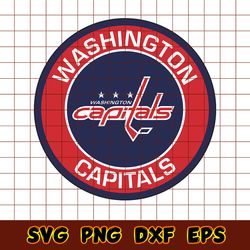 Washington Capitals Team Circle Logo Svg, Washington Capitals Svg, NHL Svg, Hockey Team Svg, Sport Svg, Instant Download