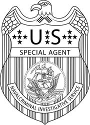 Navy NCIS Badge Vector svg eps dxf png jpg File