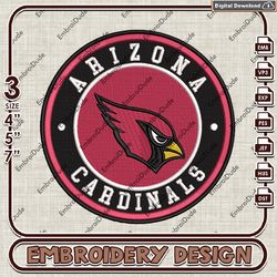 NFL Arizona Cardinals logo embroidery design, NFL Machine Embroidery, Arizona Cardinals Embroidery Files, NFL Embroidery