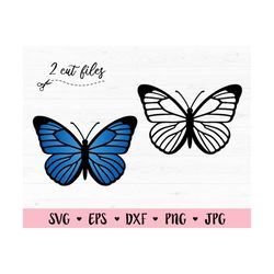 butterfly svg blue butterfly cut file monarch butterflies outline beautiful insect freedom silhouette cricut vinyl decal
