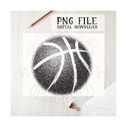 Basketball png file for sublimation printing, DTG printing, Screen printing, Basketball clipart, Sports PNG, Sublimation