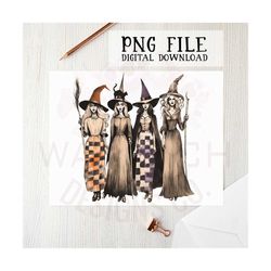 Halloween PNG file | Sublimation design | digital download | Witch PNG | Vintage | clipart | Spooky Season | t-shirt des