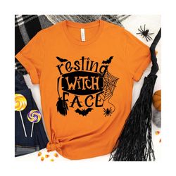 Resting witch face SVG, SVG files,Halloween SVG,Cricut files,Silhouette files,png files,sublimation designs,Halloween t-