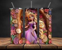 Princess Disney Tumbler Wrap, 3D Cartoon Tumbler Wrap, 20oz Skinny Tumbler Designs 35
