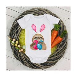 Easter sloth png, Sublimation design, Easter PNG, PNG files, Easter clipart, Easter t-shirts, t-shirt designs, Sublimati