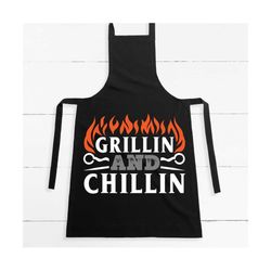 Grillin and Chillin SVG, grill SVG, barbecue svg, Father's Day svg, cuttable, cutting file, Cricut, Silhouette, t-shirt