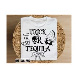 Trick or Tequila SVG PNG PDF, Funny Halloween Svg, Halloween Shirt Svg, Halloween Decor Svg, Halloween Party Svg, Spooky