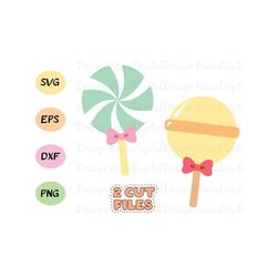 Cute Lollipop SVG cut file Kawaii Halloween Party candies vector Sweets cutting file EPS DXF Silhouette Cameo Curio Cric