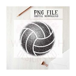Volleyball png file for sublimation printing, DTG printing, Screen printing, Volleyball clipart, Sports PNG, Sublimation