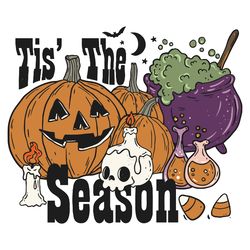 Tis The Season Pumpkin Spooky Vibe SVG Download File