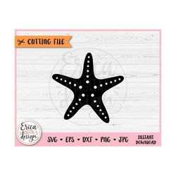 Starfish SVG cut file for Cricut Silhouette Sea Animal Creature Seaworld Ocean Tropical Beach Marine Summer Iron on Viny