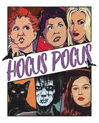 Retro Hocus Pocus Characters Disney Witches PNG