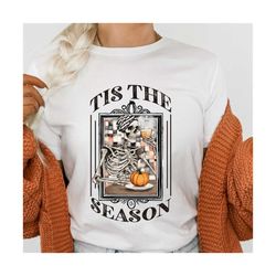 Fall Skeleton PNG file | Sublimation designs | Halloween | clipart | tis the season | digital downloads | t-shirt design