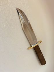 Stainless-steel-Knife "Hunting-knife-with sheath fixed-blade-Camping-knife, Bowie-knife, Handmade-Knives, Gifts-For-Men.