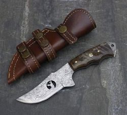 corbon-steel-knife "hunting-knife-with sheath fixed-blade-camping-knife, bowie-knife, handmade-knives, gifts-for-men.