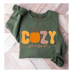 Cozy Sweason Sweatshirt, Cute Fall Sweatshirt, Vintage Thanksgiving Sweater, Autumn Sweater, Thanksgiving Crewneck, Fall