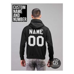 Personalized Hoodie, Custom Sleeve, Any Name, Custom Gift, Personalized Sweater, Unisex Hoodie, Customized Pullover Swea