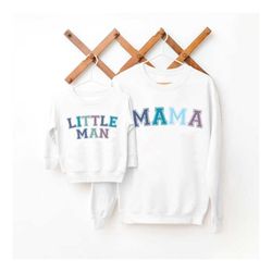 Matching Mommy and Son Sweaters, Mommy and Me Outfit, Mama and Mama's Boy Matching Sweatshirts, Mom and Baby Boy Toddler