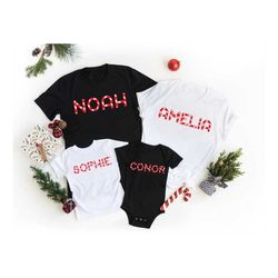 matching family christmas shirts, custom family shirts, personalized christmas gift, custom christmas shirt, holiday shi
