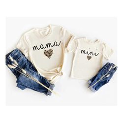 Mama Mini Matching Set, Baby Shower Gift, Mama T shirt, Mini Onesie, Mini Toddler, Mini Youth, New Mom Gift Idea, Baby a