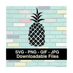 Pineapple Cuttable - Cricut - Silhouette - Cameo - Cut Files - Digital Clipart - Instant Download Image Files - SVG - PN
