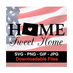 Wyoming Home Sweet Home - Cricut - Silhouette - Vector Cut - Instant Download Image Files - SVG - PNG - JPG - Gif