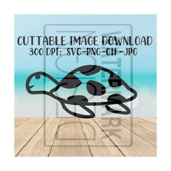 cute baby sea turtle svg image download - cricut - silhouette - download image files - svg - png - jpg - gif