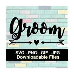 Groom - Cricut - Silhouette - Vector Image - Clip Art - Instant Download Image Files - SVG - PNG - JPG - Gif