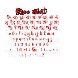Love Font SVG, St Valentine's Day Font, Valentines Font svg, Heart Font svg, Love Script svg, Love Handwritten Font, TTF