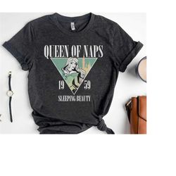 Disney Sleeping Beauty Nap Queen 1959 Graphic T-Shirt, Magic Kingdom Tee, Disneyland Family Matching Shirts, Disney Worl