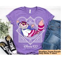 Disney Cheshire Cat Alice In Wonderland Shirt, Disney 100 Years of Wonder Tee, Disneyland 100th Anniversary Tee, Disneyl