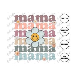 Mama Flower PNG, Mothers Day Png, Sublimation Png, Retro Mama Png, Sublimation Design, Mom Png, Mama Shirt Design, Mom P