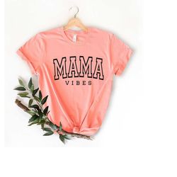 Mama Vibes Shirt ,Retro Mama Shirt, Groovy Mama Shirt Shirt, Pregnancy Reveal Shirt, Mama Shirt, Mother's Day Shirt, Mom