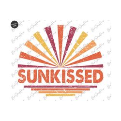 Sunkissed PNG, Summer PNG, Beach Life, Sublimation Png, Retro Design, Boho Sublimations, PNG, Clipart, Shirt Design Subl