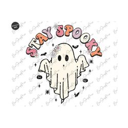 Spooky PNG, Halloween Design, Cute Ghost, Halloween Sublimation, Fall Sublimation Design, Autumn Shirt Png
