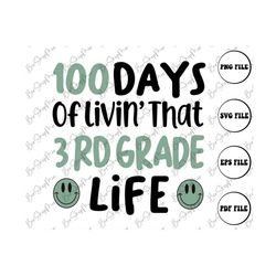 100 Days of School svg, 3rd Grade  svg, 100th Day of School svg, 100 Days svg, Teacher svg, back to School svg, School s