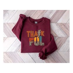 Thankful Thanksgiving Turkey Sweatshirt,Thanksgiving Shirt,Thankful Shirt,Fall Shirt,Hello Pumpkin,Family Matching Shirt