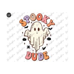 Spooky Dude Png, Cute Ghost Png, Fall Png, Autumn Png, Halloween Png, Png for shirt, Retro Halloween Png