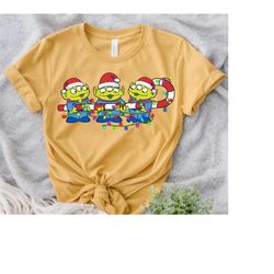 Disney Toy Story Aliens Christmas Lights Cute Aliens Holiday T-Shirt, Disneyland Christmas Party Matching Gift, Christma