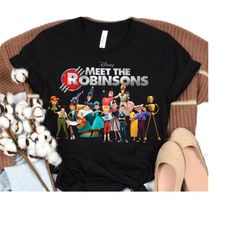 Disney Meet The Robinsons Characters T-Shirt, Lewis Tiny Carl Robot Bowler Hat Guy Plush Beanbag Doll Bean Bag, Disneyla