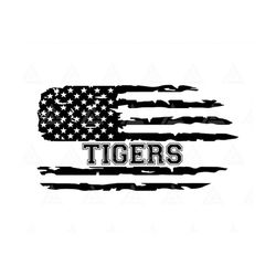 Tigers Svg, American Flag Svg, Go Team Tigers Svg, Football, Baseball, Basketball, Hockey, Cheer Mom. Cut File Cricut, P