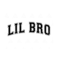Lil Bro Svg, Brother Svg, Brother Varsity Svg, Brother Life, Brother Shirt, Jersey Font. Cut File Cricut, Png Pdf, Vecto